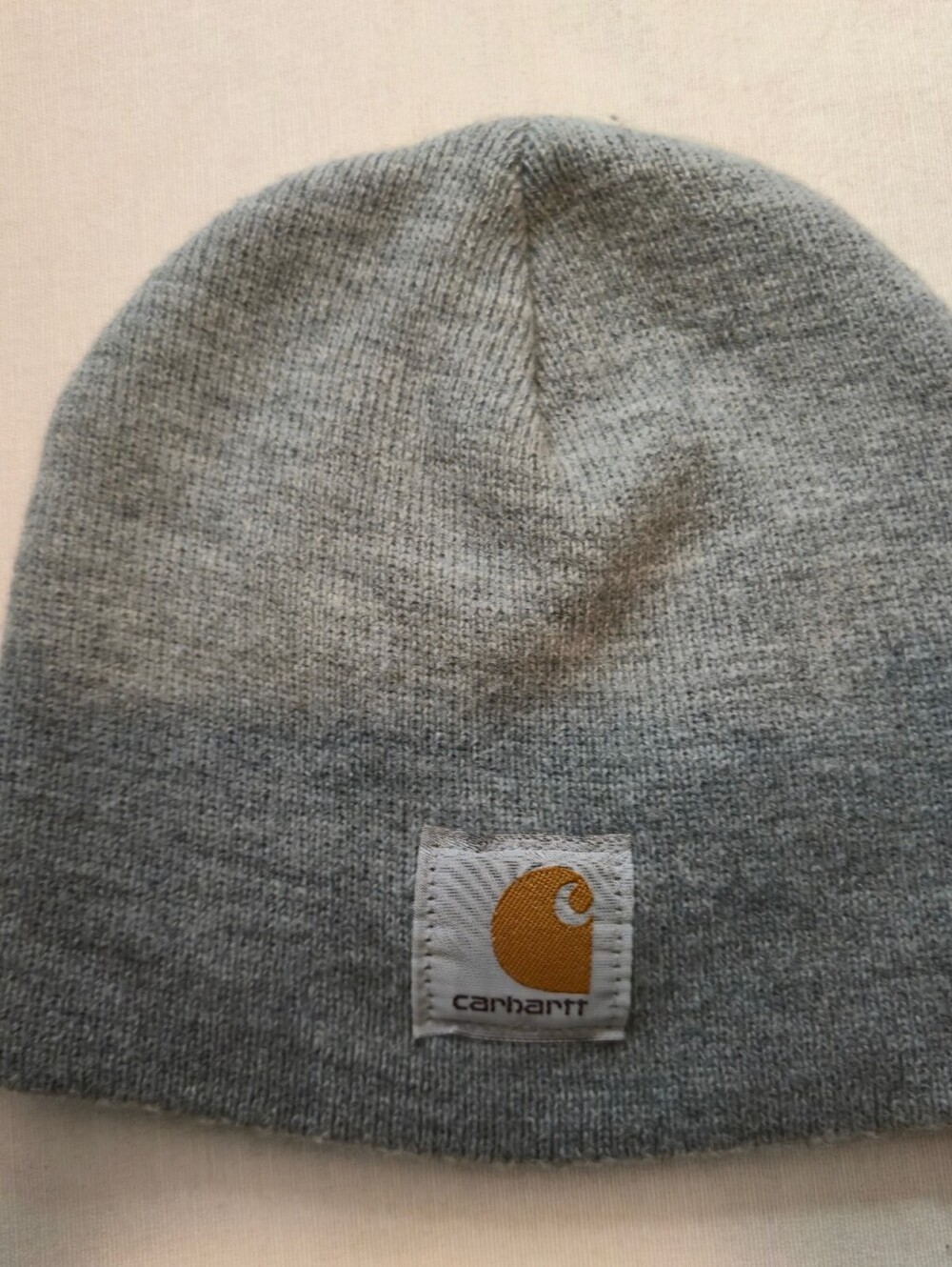 Carhartt Gray Acrylic Knit Beanie Hat One Size Fits All